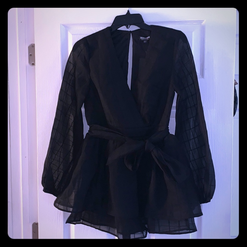 Dressy Black Romper.